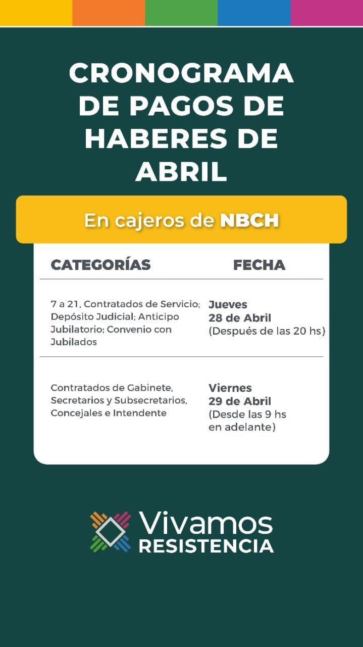 Inicia el cronograma de pago para empleados municipales de Resistencia ...